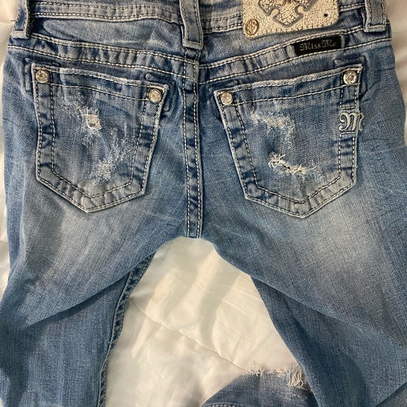 Miss Me Blue Skinny Jeans size 24, 31’’ inseam - Picture 3 of 7